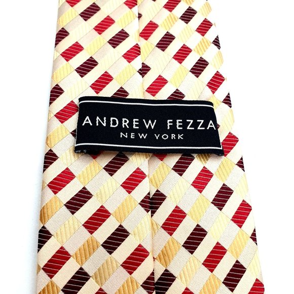 Andrew Fezza New York Mens Necktie Designer Accessory Work Casual Dad Gift - Picture 5 of 5